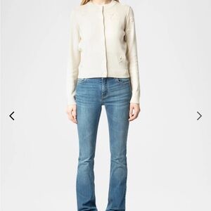 Zadig & Voltaire Beige Cardigan Sweater